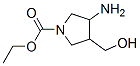 1-Pyrrolidinecarboxylicacid,3-amino-4-(hydroxymethyl)-,ethylester(9CI)
