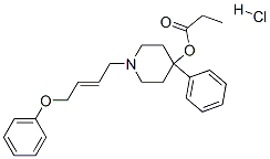 [1-[(E)-4-phenoxybut-2-enyl]-4-phenyl-4-piperidyl] propanoate hydrochl oride