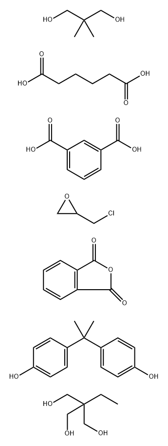 1,3-Benzenedicarboxylic acid, polymer with (chloromethyl)oxirane, 2,2-dimethyl-1,3-propanediol, 2-ethyl-2-(hydroxymethyl)-1,3-propanediol, hexanedioic acid, 1,3-isobenzofurandione and 4,4-(1-methylethylidene)bisphenol