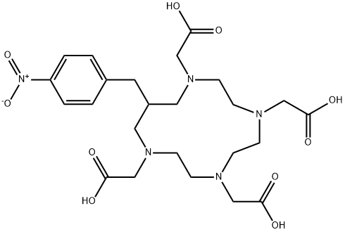 12-(4-nitrobenzyl)-1,4,7,10-tetraazacyclotridecane-1,4,7,10-tetraacetic acid