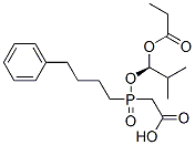 {(S)-[(R)-2-METHYL-1-PROPIONYLOXYPROPOXY](4-PHENYLBUTYL)PHOSPHINOYL}ACETIC ACID