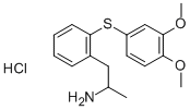 Benzeneethanamine, 2-((3,4-dimethoxyphenyl)thio)-alpha-methyl-, hydroc hloride