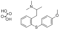 Benzeneethanamine, 2-((4-methoxyphenyl)thio)-N,N,alpha-trimethyl-, eth anedioate (1:1)