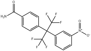 2-(3-NITROPHENYL)-2-(4-CARBAMOYLPHENYL)HEXAFLLUOROPROPANE