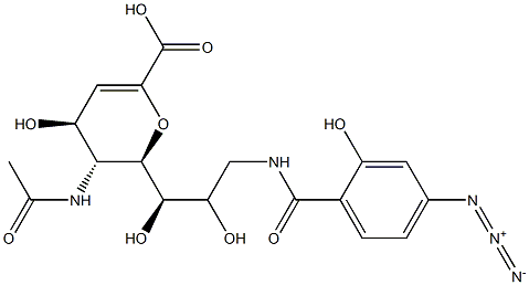 5-N-acetyl-9-(4-azidosalicoylamido)-2-deoxy-2,3-didehydroneuraminic acid