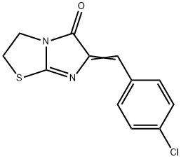 Imidazo(2,1-b)thiazol-5(6H)-one, 2,3-dihydro-6-((4-chlorophenyl)methyl ene)-