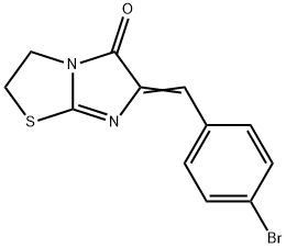 Imidazo(2,1-b)thiazol-5(6H)-one, 2,3-dihydro-6-((4-bromophenyl)methyle ne)-