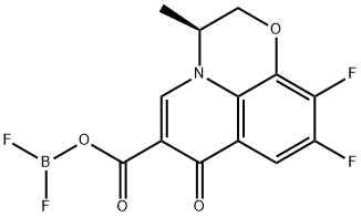 (-) - (S)-9- FLIORO-2,3-二氢-3-甲基-7-氧代-7H-吡喃并[1,2,3-DE] [1,4]苯并恶嗪-6-羧酸二氟化硼络合物