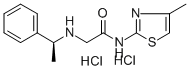 Acetamide, N-(4-methyl-2-thiazolyl)-2-((1-phenylethyl)amino)-, dihydro chloride, (-)-