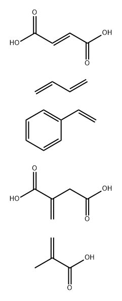 2-Butenedioic acid (E)-, polymer with 1,3-butadiene, ethenylbenzene, methylenebutanedioic acid and 2-methyl-2-propenoic acid