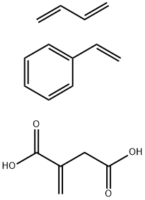 Butanedioic acid, methylene-, polymer with 1,3-butadiene and ethenylbenzene, sodium salt