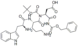 tert-butyloxycarbonyl-tryptophyl-benzyloxycarbonyl-ornithyl-aspartamide