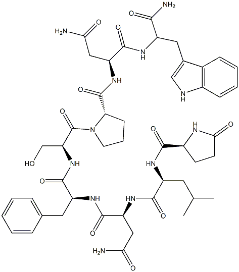 (2S)-N-[(1S)-1-[[(2S)-1-[(2S)-2-[[(1S)-2-carbamoyl-1-[[(1S)-1-carbamoy l-2-(1H-indol-3-yl)ethyl]carbamoyl]ethyl]carbamoyl]pyrrolidin-1-yl]-3- hydroxy-1-oxo-propan-2-yl]carbamoyl]-2-phenyl-ethyl]-2-[[(2S)-4-methyl -2-[[(2S)-5-oxopyrrolidine-2-carbonyl]amino]pentanoyl]amino]butanediam ide