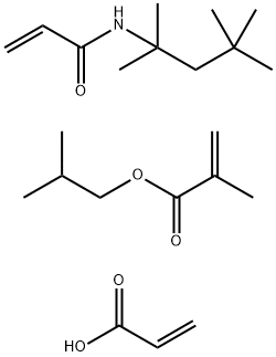 2-Propenoic acid, 2-methyl-, 2-methylpropyl ester, polymer with 2-propenoic acid and N-(1,1,3,3-tetramethylbutyl)-2-propenamide