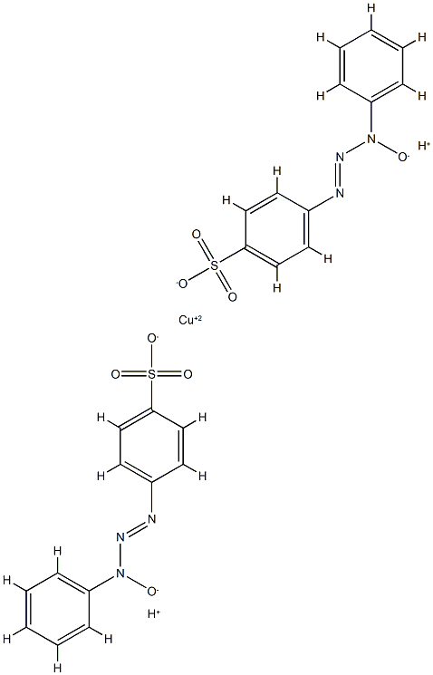 3-Hydroxy-1-p-sulfonatophenyl-3-phenyltriazene Cu (II) complex