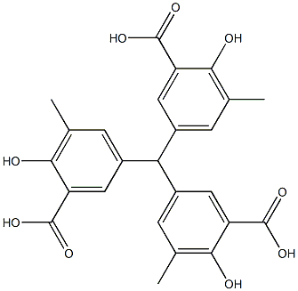 5-[bis(3-carboxy-4-hydroxy-5-methyl-phenyl)methyl]-2-hydroxy-3-methyl-benzoic acid