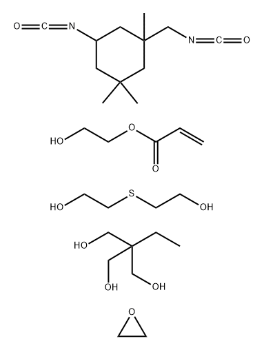 1,3-Propanediol, 2-ethyl-2-(hydroxymethyl)-, polymer with 5-isocyanato-1-(isocyanatomethyl) -1,3,3-trimethylcyclohexane, oxirane and 2,2'-thiobis[ethanol], 2-hydroxyethyl acrylate-blocked