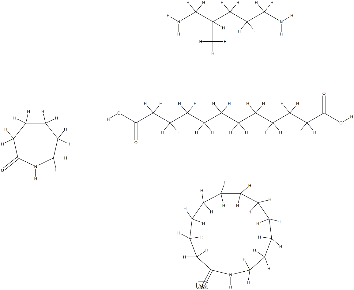 Azacyclotridecan-2-one polymer with dodecandioic acid, hexahydro-2H-azepin-2-one and 2-methyl-1,5-pentanediamine