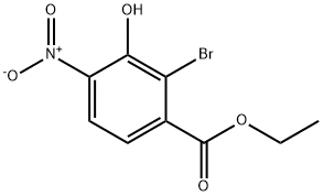 Benzoic acid, 2-bromo-3-hydroxy-4-nitro-, ethyl ester