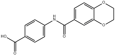 4-(2,3-dihydro-1,4-benzodioxine-6-carbonylamino)benzoic acid