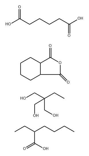 Hexanedioic acid, polymer with 2-ethyl-2-(hydroxymethyl)-1,3-propanediol and hexahydro-1,3-isobenzofurandione, 2-ethylhexanoate