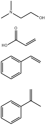 2-Propenoic acid compd. with 2-(dimethylamino)ethanol (1:1) polymer with ethenylbenzene and (1-methylethenyl)benzene
