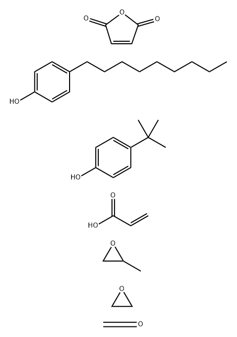 2-Propenoic acid, polymer with 4-(1,1-dimethylethyl)phenol, formaldehyde, 2,5-furandione, methyloxirane, 4-nonylphenol and oxirane