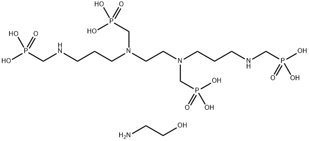 Phosphonic acid, [6,9-bis(phosphonomethyl) -2,6,9,13-tetraazatetradecane-1,14-diyl]bis-, compd. with 2-aminoethanol