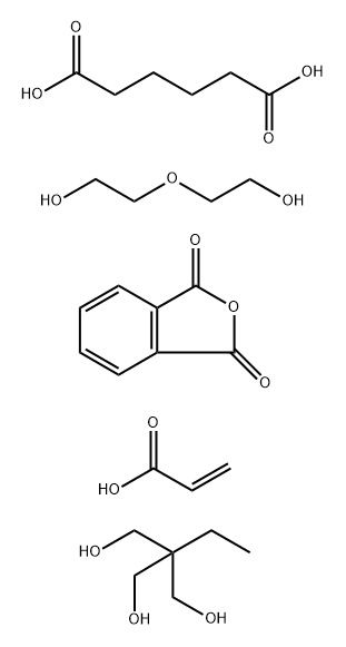 Hexanedioic acid, polymer with 2-ethyl-2-(hydroxymethyl)-1,3-propanediol, 1,3-isobenzofurandione, 2,2-oxybisethanol and 2-propenoic acid