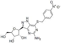 5-Amino-7-((4-nitrobenzyl)thio)-3-(beta-D-ribofuranosyl)pyrazolo(4,3-d )pyrimidine