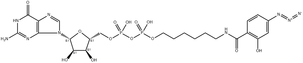 GDP-hexanolaminyl-4-azidosalicylic acid