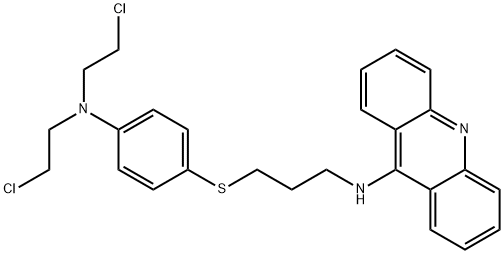 N-(3-((4-(Bis(2-chloroethyl)amino)phenyl)thio)propyl)-9-acridinamine