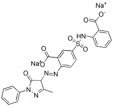 disodium 5-[[(2-carboxyphenyl)amino]sulphonyl]-2-[(4,5-dihydro-3-methyl-5-oxo-1-phenyl-1H-pyrazol-4-yl)azo]benzoate