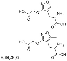 (R,S)-2-AMINO-3-[3-(CARBOXYMETHOXY)-5-METHYL-ISOXAZOL-4-YL]-PROPIONIC ACID, SESQUIHYDRATE