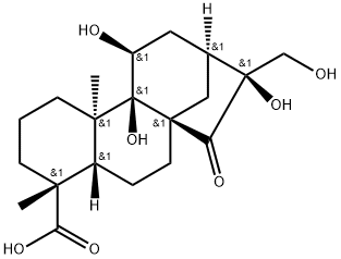 (16S)-9β,11β,16,17-Tetrahydroxy-15-oxokauran-18-oic acid