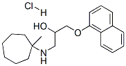1-[(1-methylcycloheptyl)amino]-3-naphthalen-1-yloxy-propan-2-ol hydroc hloride