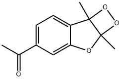 1-(2a,7b-Dihydro-2a,7b-dimethyl-1,2-dioxeto(3,4-b)benzofuran-5-yl)etha none