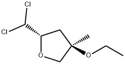 Furan, 2-(dichloromethyl)-4-ethoxytetrahydro-4-methyl-, trans- (9CI)
