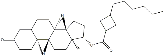testosterone-3-(n-hexyl)cyclobutane carboxylate