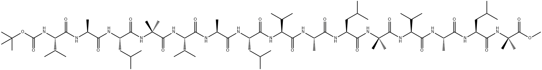 N-tert-butyloxycarbonyl-valyl-alanyl-leucyl-aminoisobutyryl-valyl-alanyl-leucyl(valyl-alanyl-leucyl-aminoisobutyryl)(2) methyl ester