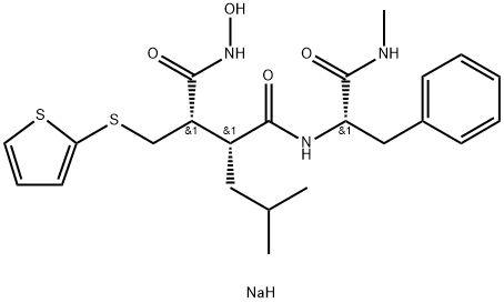 (2S,3R)-N-羟基-N'-[(2S)-1-甲基氨基-1-氧代-3-苯基丙-2-基]-3-异丁基-2-(噻吩-2-基硫甲基)丁二酰胺单钠盐