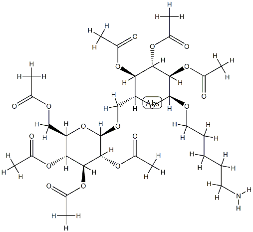5-aminopentyl-2,3,4,2',3',4',6'-hepta-O-acetylgentiobioside