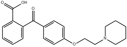 Benzoic acid, 2-[4-[2-(1-piperidinyl)ethoxy]benzoyl]-