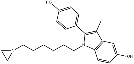 1-(6-aziridinylhexyl)-2-(4-hydroxyphenyl)indol-5-ol