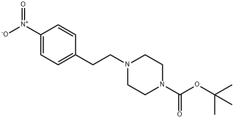 4-(4-nitrophenethyl)piperazine-1-carboxylic acid  tert butyl ester