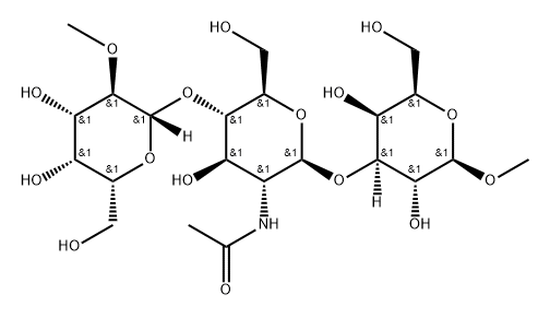 methyl O-(2-O-methyl-beta-galactopyranosyl)-(1-4)-O-(2-acetamido-2-deoxy-beta-glucopyranosyl)-(1-3)-beta-galactopyranoside