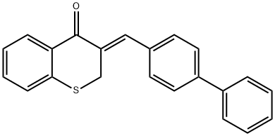 4H-1-Benzothiopyran-4-one, 2,3-dihydro-3-((1,1'-biphenyl)-4-ylmethylene)-, (Z)-