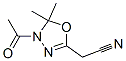 1,3,4-Oxadiazole-2-acetonitrile,  4-acetyl-4,5-dihydro-5,5-dimethyl-