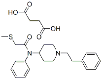 but-2-enedioic acid, 2-methylsulfanyl-N-(1-phenethyl-4-piperidyl)-N-ph enyl-acetamide