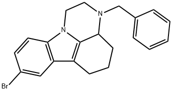 3-benzyl-8-bromo-2,3,3a,4,5,6-hexahydro-1H-pyrazino[3,2,1-jk]carbazole
